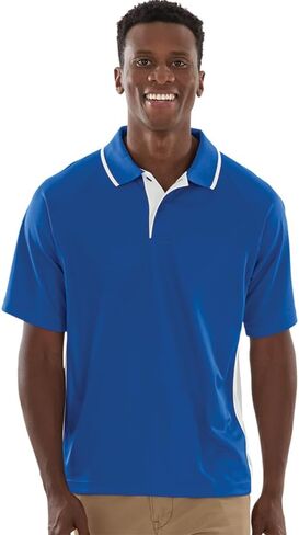 Charles River Apparel Men’s Color Blocked Wicking Polo, Athletic Performance Golf & Tennis Shirt in Saudi Arabia