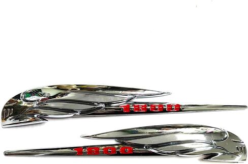 3D Chrome Gas Fuel Tank Badge Emblem Decals Sticker Compatible with Honda Gold Wing Goldwing 1800 F6B DCT GL1800 in Kuwait