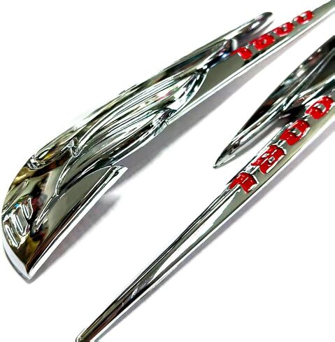 3D Chrome Gas Fuel Tank Badge Emblem Decals Sticker Compatible with Honda Gold Wing Goldwing 1800 F6B DCT GL1800 in Kuwait