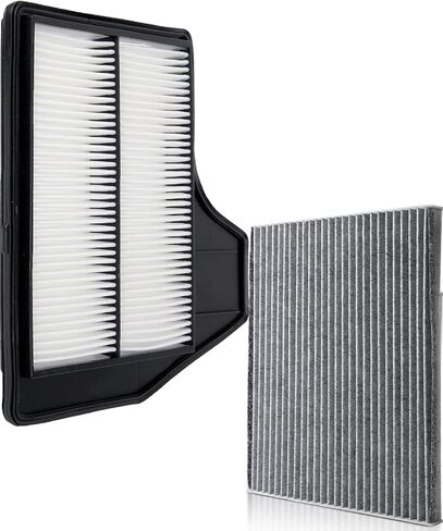Engine Cabin Air Filters Compatible with 2013 2014 2015 2016 2017 2018 Nissan Altima L4 2.5L Engine Cabin Air Filtration 165463TA0A 16546-3TA0A 272773JC1A 27277-3JC1A CA11450 CF11776 in Kuwait