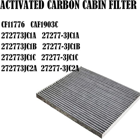 Engine Cabin Air Filters Compatible with 2013 2014 2015 2016 2017 2018 Nissan Altima L4 2.5L Engine Cabin Air Filtration 165463TA0A 16546-3TA0A 272773JC1A 27277-3JC1A CA11450 CF11776 in Kuwait
