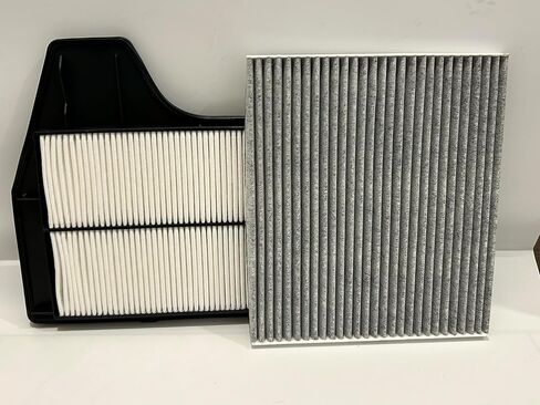 Engine Cabin Air Filters Compatible with 2013 2014 2015 2016 2017 2018 Nissan Altima L4 2.5L Engine Cabin Air Filtration 165463TA0A 16546-3TA0A 272773JC1A 27277-3JC1A CA11450 CF11776 in Kuwait
