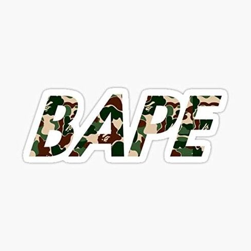 Bape Word Camo Sticker - Graphic for Auto, Wall, Laptop, Cell, Truck Windows, Cars in Saudi Arabia