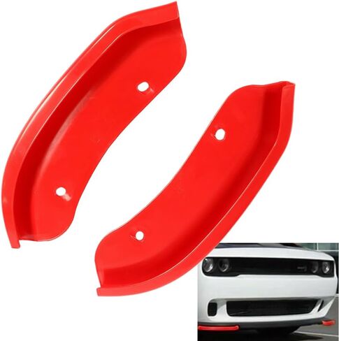 Front Bumper Lip or Covers, Compatible with Dodge Challenger SRT Hellcat 2015-2021 Yellow in Saudi Arabia