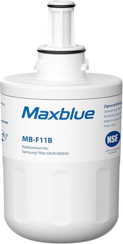 Maxblue DA29-00003G Refrigerator Water Filter, Replacement for Samsung DA29-00003G, DA29-00003B, Aqua-Pure Plus, RFG237AARS, DA29-00003F, HAFCU1, RFG297AARS, WFC2201, 1 Filter in Kuwait