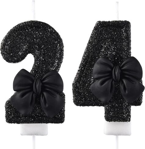 24 & 42 Birthday Candle, 24th & 42nd Cake Candles, Number 24 & 42 Birthday Candles for Cake Topper Decoration, Green in Saudi Arabia