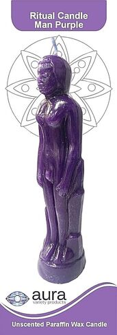 Aura Figure Candle Purple Man Vela Figura Hombre Morado 7.50 in Kuwait