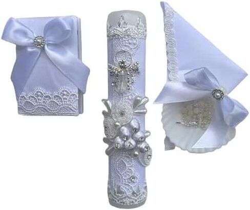 Set de Vela para Buatizo 100% Artesanal para Niño y Niña/Regalo sorpresa de Bolos (Tiempo Limitado) in Saudi Arabia