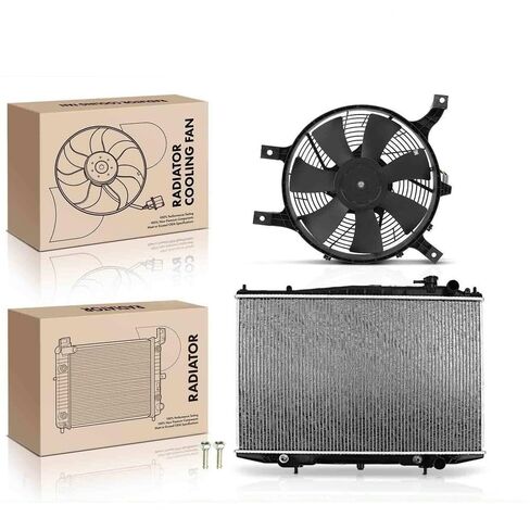 قطع غيار لمجموعة أدوات تجميع المبرد ومروحة التبريد لنيسان فرونتير 1999-2000 Xterra 2000 Mod-AP88P-31244 in Kuwait