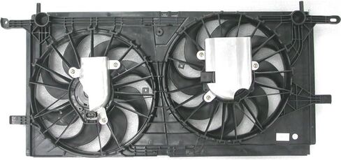 Dual Radiator and Condenser Fan Assembly Replaces# 10312887, 10427836 for Chevrolet Venture 3.4L 2001 2002 2003 2004 2005, for Oldsmobile Silhouette 3.4L 2001 2002 2003 2004, (1x) in Saudi Arabia
