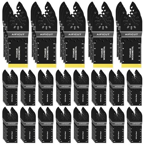 55 قطعة من شفرات المنشار الخشبية العالمية المتأرجحة متعددة المهام سريعة الإصدار تناسب كابل ديوالت بورتر بلاك آند ديكر روكويل ريدجيد ريوبي ميلووكي شيكاغو كرافتسمان in Kuwait