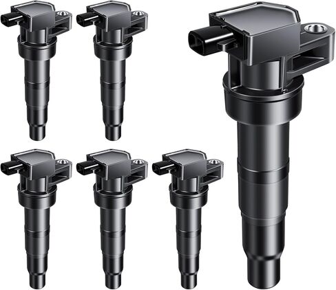 Ignition Coils Pack UF546 Fits for Hyundai Santa Fe Azera Sonata Genesis Veracruz 3.3L 3.5L 3.8L 2006-2019, Fits for Kia Sorento Sedona Cadenza Amanti K900 V6, Set of 6 in Saudi Arabia
