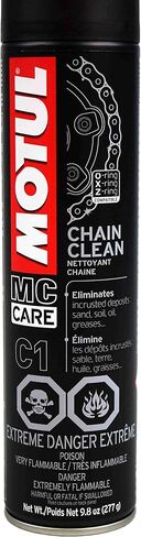Motul 103243 C1 Chain Clean O, X & Z-Ring Compatible 400mL/9.8 Fl oz Can 10 Pack in Saudi Arabia