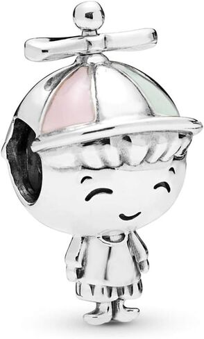 Little Son Charm fits Pandora Moments Bracelets Hat Sterling Silver Bead Mother Birthday Family Christmas in Saudi Arabia