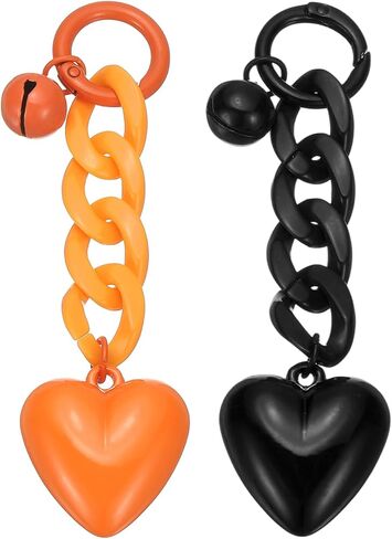 PATIKIL Cute Heart Keychain for Women, Heart Purse Charm Bag Charm Accessories for Car Purse Backpack Wallet Pendant in Saudi Arabia