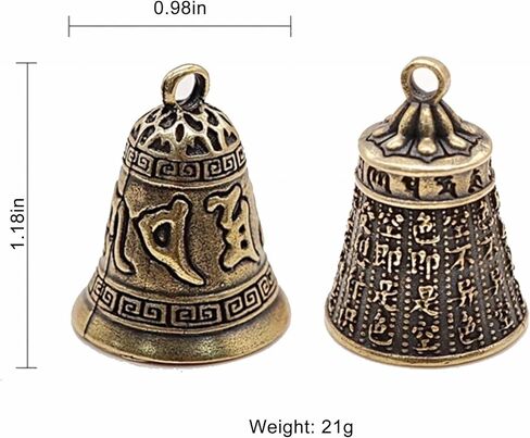 سحر سلسلة المفاتيح أجراس نحاسية صغيرة ، سلسلة مفاتيح محظوظة خمر فريدة من نوعها للسيارة ، الحلي النحاسية جرس الكلب النحاس ، ملحقات المحفظة لحقائب اليد ، سحر الحظ الجيد الهدايا الصينية in Kuwait
