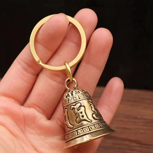 سحر سلسلة المفاتيح أجراس نحاسية صغيرة ، سلسلة مفاتيح محظوظة خمر فريدة من نوعها للسيارة ، الحلي النحاسية جرس الكلب النحاس ، ملحقات المحفظة لحقائب اليد ، سحر الحظ الجيد الهدايا الصينية in Kuwait