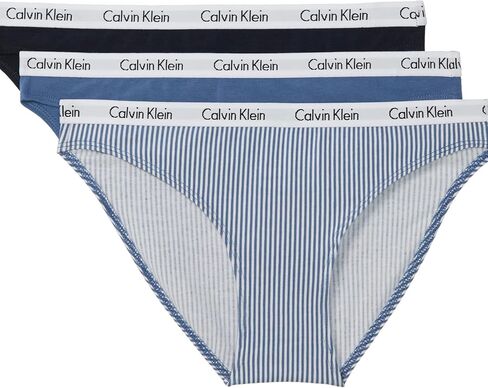 Calvin Klein Carousel Logo Cotton Stretch Bikini Panties, 3 Pack in Saudi Arabia