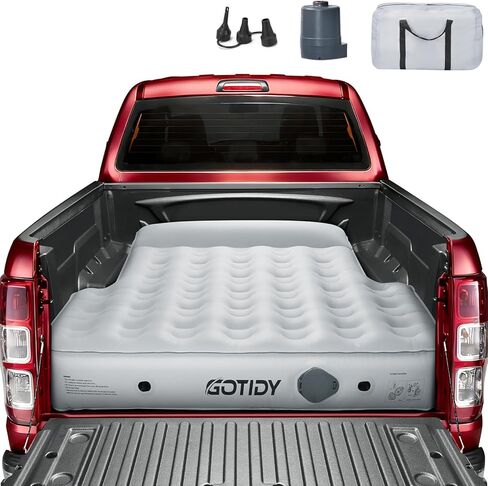 مرتبة سرير الشاحنة 5-5.5 قدم للالتقاط متوسط ​​الحجم، مرتبة هوائية لسرير الشاحنة من القماش مخصصة لتاكوما، غلاديتور، كولورادو، مع مضخة هواء قابلة للفصل، للتخييم على سرير الشاحنة، الرحلات البرية والسفر in Kuwait