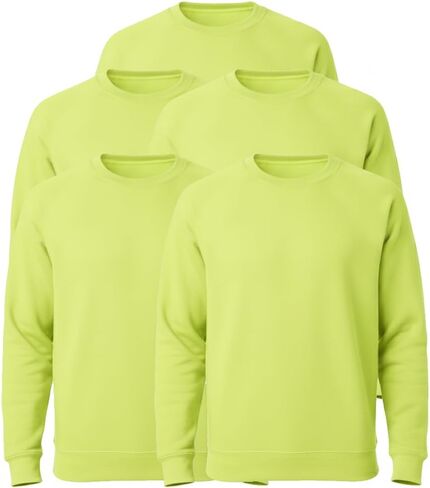 Heavy Blend High Visibility Safety Crewneck Sweatshirt, 50/50 Cotton Poly, S-3XL in Saudi Arabia