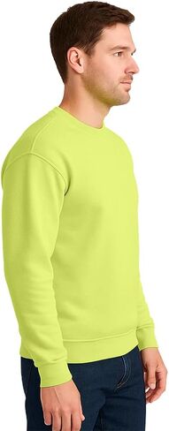 Heavy Blend High Visibility Safety Crewneck Sweatshirt, 50/50 Cotton Poly, S-3XL in Saudi Arabia