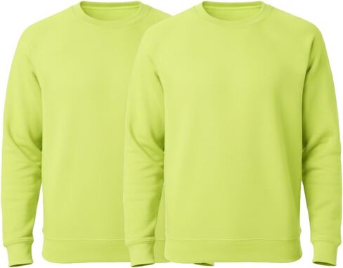 Heavy Blend High Visibility Safety Crewneck Sweatshirt, 50/50 Cotton Poly, S-3XL in Saudi Arabia