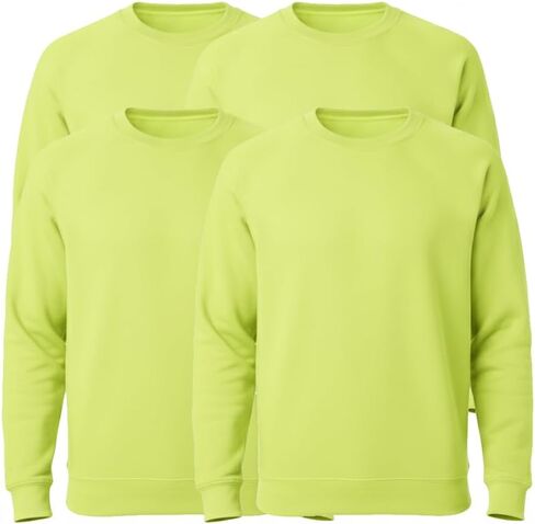 Heavy Blend High Visibility Safety Crewneck Sweatshirt, 50/50 Cotton Poly, S-3XL in Saudi Arabia