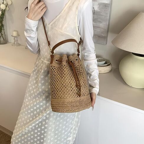 Vacation Handbags, Straw Crossbody Bags for Women, Woven Beach Bags, Summer Purses are Suitable for Various Occasions in Saudi Arabia