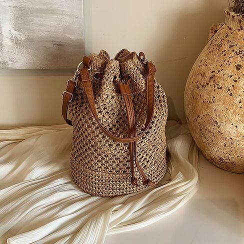 Vacation Handbags, Straw Crossbody Bags for Women, Woven Beach Bags, Summer Purses are Suitable for Various Occasions in Saudi Arabia