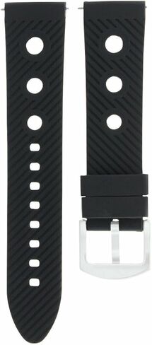 Ewatchparts 22mm Rubber Diver Watch Band Strap Compatible With Breitling Navitimer, Pilot,Colt Chronomat Black in Saudi Arabia