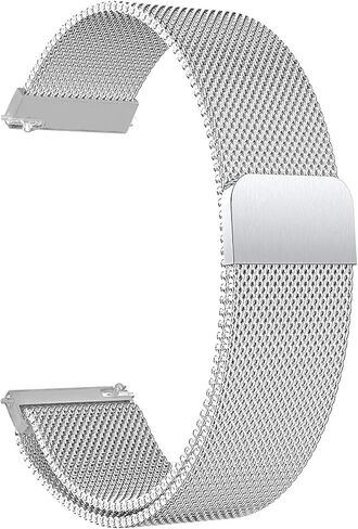 Quick Release Watch Band Compatible With Asus Zenwatch 2 1.63" Steel Metal Mesh Replacement Strap in Saudi Arabia