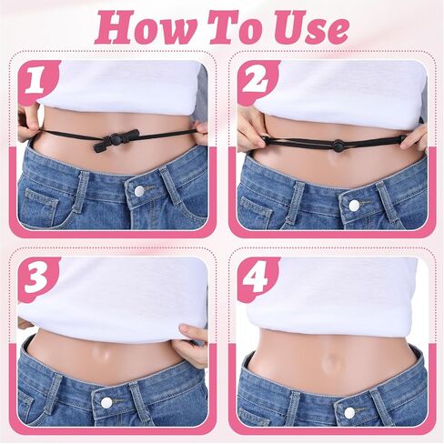 2PCS Adjustable Shirt Tuck Band Women Sweater Tuck Band Women Tucky Belt for Tucking Cropping Crop Bands to Change The Style of Your Tops, L in Saudi Arabia