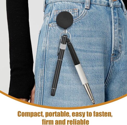 Retractable Pen Holder-31.5in, With Silicone Pencil Sleeve And Elastic Chain Ring, Easy To Use, Suitable For Carpenter, Doctors, Nurses, Warehouse Staff And Waiters (Pack of 4) in Saudi Arabia