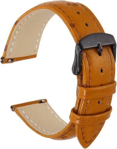 HARFINGTON Watch Band Width Vintage Top Grain Leather Quick Release Watch Strap Wristband Replacement Bands with Buckle Pin for Men Women in Saudi Arabia