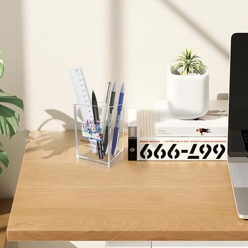 Book Lovers Gifts Bookish Bookworm Book Themed Librarians Gifts Mothers Day Teachers Christmas Valentines Day Gift Flower Acrylic Bookmark Holder Pen Pencil Cup School Home Gift Office Desk Organizer in Kuwait