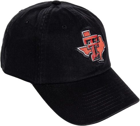 قبعة بيسبول جامعة صبار الصحراء تكساس تك TTU Red Raiders ذات الحواف المطرزة، قبعة قابلة للتعديل بحزام من القماش للبالغين (نمط D1) in Saudi Arabia