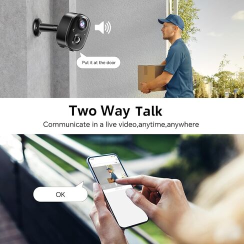 Smart Securiy Smat Outdor Secret Camra Wirelss Caera for HOM Securty Wirelss Outdor Indor Batery Powr Secuity Camras مع Sptlight Moion Detction Colr Nigh Visin Waterpoof Clod/SD Storge Sirn Alrt in Kuwait