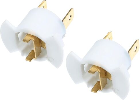 Headlight Headlamp Bulb Socket Adapter 33116-SD4-961 for Honda CR-V 2005-2006 Plastic White (Set of 2) Replacement Car Parts in Saudi Arabia