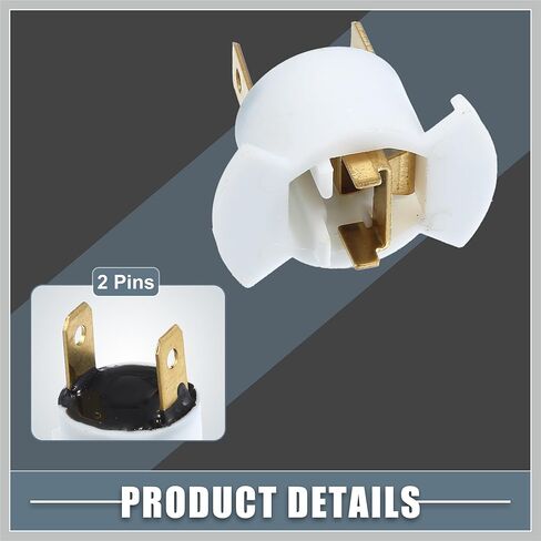 Headlight Headlamp Bulb Socket Adapter 33116-SD4-961 for Honda CR-V 2005-2006 Plastic White (Set of 2) Replacement Car Parts in Saudi Arabia