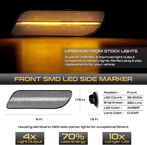 مصابيح LED أمامية كاملة من VIPMOTOZ متوافقة مع 1998-2004 Mercedes SLK230 SLK320 SLK32 1998-2003 CLK320 CLK430 CLK55 غطاء كروم مجموعة أزواج من الجانب الأيسر والأيمن in Saudi Arabia