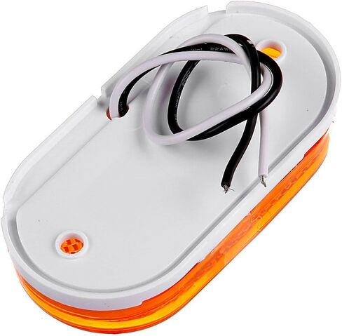2 × مستطيل 4 بوصة LED مقطورة RV العربة أضواء التخليص الجانبية العنبر 6 الثنائيات ث / عدسة عاكسة سطح جبل عاكس مستطيل أضواء علامة الشاحنة الأمامية الخلفية RV العربة in Saudi Arabia