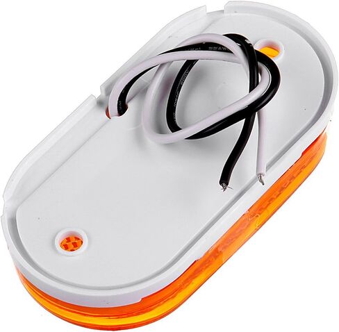 2 × مستطيل 4 بوصة LED مقطورة RV العربة أضواء التخليص الجانبية العنبر 6 الثنائيات ث / عدسة عاكسة سطح جبل عاكس مستطيل أضواء علامة الشاحنة الأمامية الخلفية RV العربة in Saudi Arabia