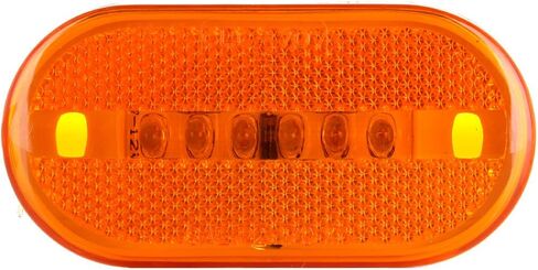 2 × مستطيل 4 بوصة LED مقطورة RV العربة أضواء التخليص الجانبية العنبر 6 الثنائيات ث / عدسة عاكسة سطح جبل عاكس مستطيل أضواء علامة الشاحنة الأمامية الخلفية RV العربة in Saudi Arabia