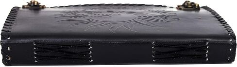 Sun & Moon Emboss journal, 240 Pages journal, Vintage Journal, Sun moon Journal, Leather Sketchbook, Leather Notebook, Leather Journal for Men, Leather Journal for Women (10 x 7 Inch, Black) in Kuwait