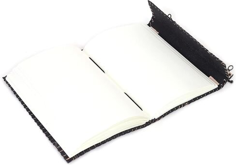 Sun & Moon Emboss journal, 240 Pages journal, Vintage Journal, Sun moon Journal, Leather Sketchbook, Leather Notebook, Leather Journal for Men, Leather Journal for Women (10 x 7 Inch, Black) in Kuwait