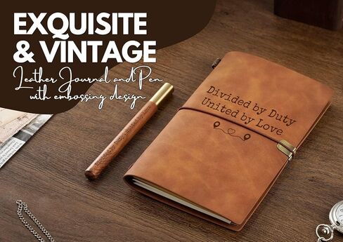 InnoBeta Deployment Gifts Journal Notebook, for Military, Army Husband, Dad?Wife, Mom, Girlfriend on Christmas, Birthday, Sketchbook, Travel Diary, Lined Planner, Faux Leather, 7.8 * 5 Inches in Saudi Arabia