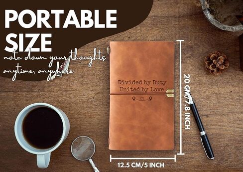 InnoBeta Deployment Gifts Journal Notebook, for Military, Army Husband, Dad?Wife, Mom, Girlfriend on Christmas, Birthday, Sketchbook, Travel Diary, Lined Planner, Faux Leather, 7.8 * 5 Inches in Saudi Arabia