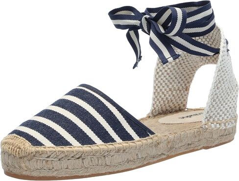 Soludos Lauren Lace Up Espadrille Cielo Blue 6 B (M) in Saudi Arabia
