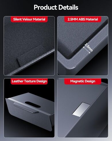 For Toyota 4Runner 2014-2024 Console Console Storage Magnetic Design Slides Smoothly Drawer - [Thickened ABS Material][Easy To Install& 100% Stable] - Cubby Storage Box with Silent Flocking Felt in Saudi Arabia
