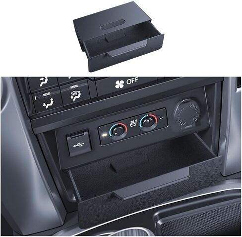 For Toyota 4Runner 2014-2024 Console Console Storage Magnetic Design Slides Smoothly Drawer - [Thickened ABS Material][Easy To Install& 100% Stable] - Cubby Storage Box with Silent Flocking Felt in Saudi Arabia